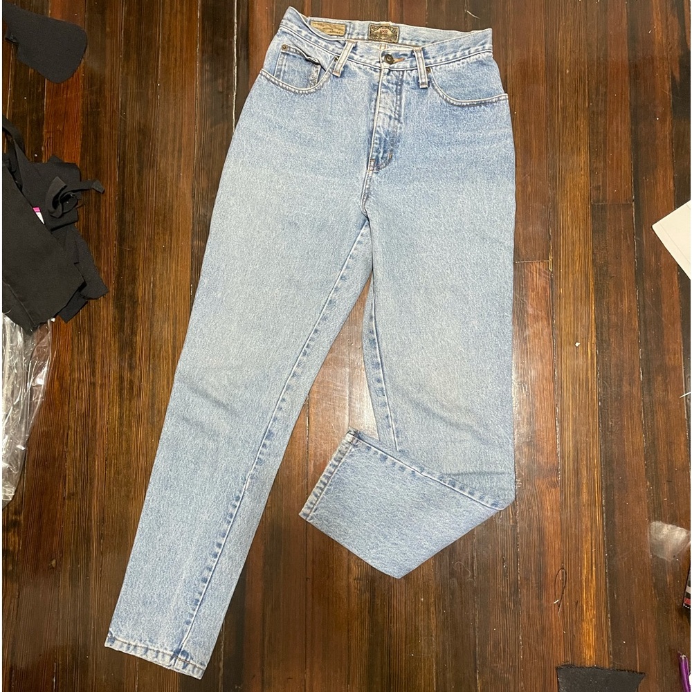Vintage light blue denim jeans high waist